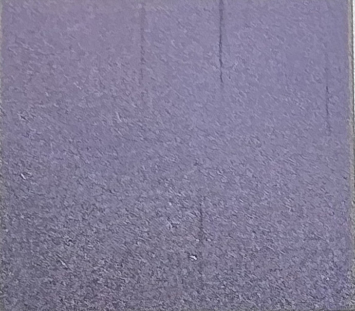 Example image · Purple on Stainless 316 · Laser: ComMarker B6 60W Mopa · Lens: 150mm · Entry #31 · Image 1 of 1