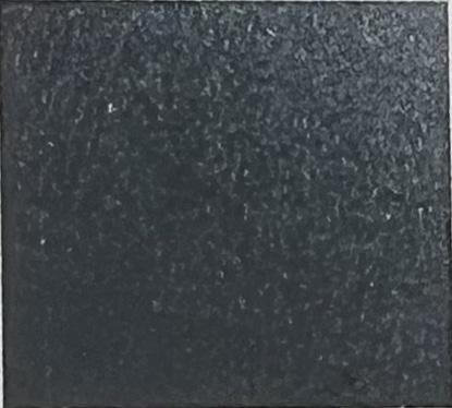 Example image · Black on Stainless 316 · Laser: ComMarker B6 60W Mopa · Lens: 150mm · Entry #34 · Image 1 of 1